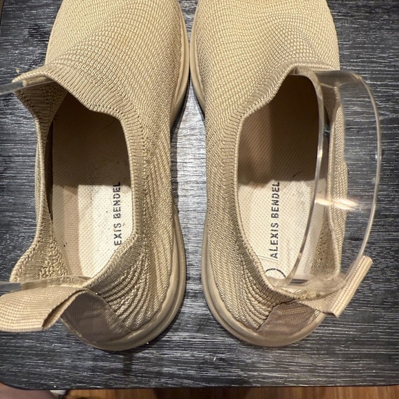 Alexis Bendel Beige Knit Slip-On Sneakers - Picture 9 of 11